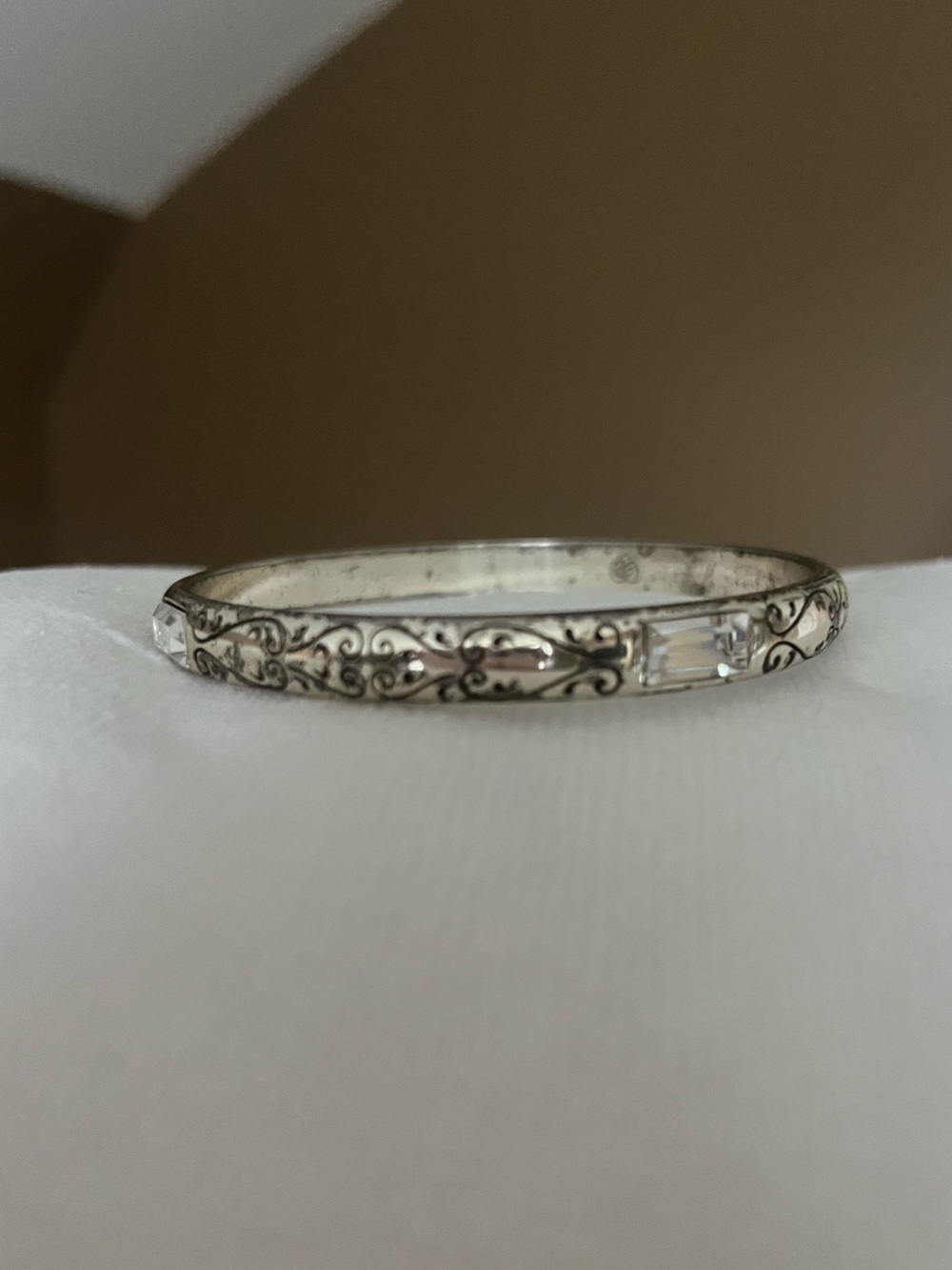 Silver Filigree Bangle Bracelet